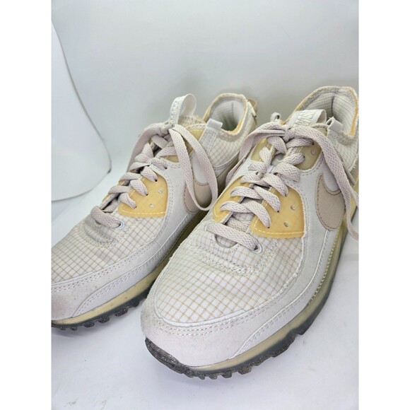 Nike Air Max Terrascape 90 Shoes Womens 9.5 Light Bone Athletic Running Sneakers - Picture 4 of 8